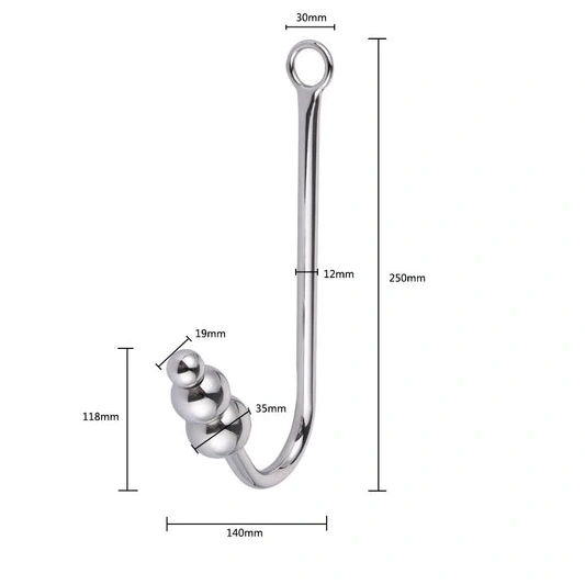 Anal and Elegant Cuffs with Hook Collar Beaded 5334 0225